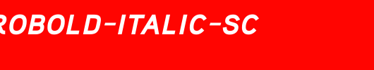 Aaux-ProBold-Italic-SC_英文字体