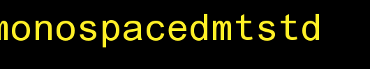 ArialMonospacedMTStd.otf