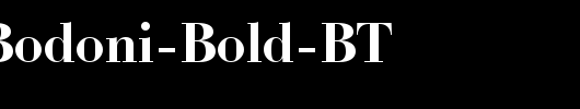 Bauer-Bodoni-Bold-BT_英文字体