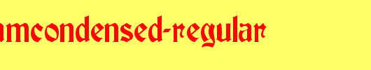 BuckinghamCondensed-Regular_英文字体