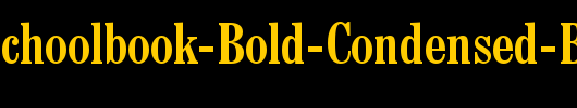 Century-Schoolbook-Bold-Condensed-BT_英文字体