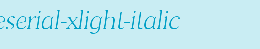 ClearfaceSerial-Xlight-Italic.ttf