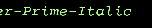 Courier-Prime-Italic_英文字体