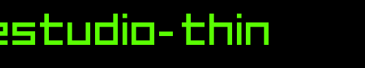 FFF-Estudio-Thin_英文字体
