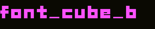 GAU_font_cube_B.ttf