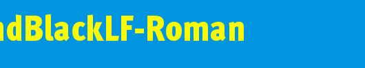 MetaCondBlackLF-Roman_英文字体