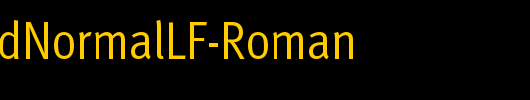 MetaCondNormalLF-Roman_英文字体