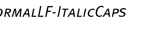 MetaNormalLF-ItalicCaps_英文字体