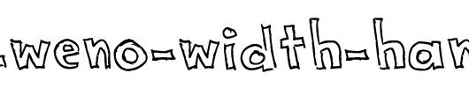 NeNe_WeNo-Width-HandWrite.ttf