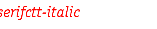 OfficinaSerifCTT-Italic.ttf英文字体下载