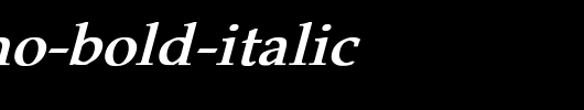 Palatino-Bold-Italic_英文字体