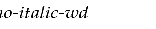 Palatino-Italic-Wd_英文字体