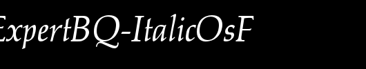 PalatinoExpertBQ-ItalicOsF_英文字体