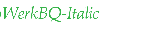 PalatinoWerkBQ-Italic_英文字体