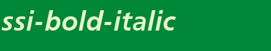 Palma-SSi-Bold-Italic_英文字体