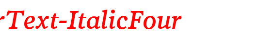 PoynterText-ItalicFour_英文字体