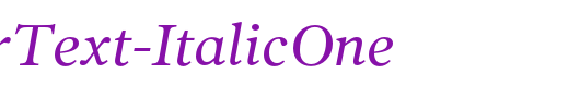 PoynterText-ItalicOne_英文字体