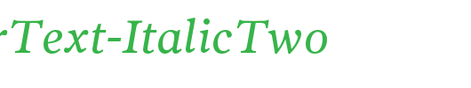 PoynterText-ItalicTwo_英文字体