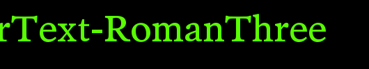 PoynterText-RomanThree_英文字体