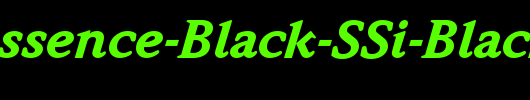 Quintessence-Black-SSi-Black-Italic_英文字体