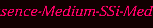 Quintessence-Medium-SSi-Medium-Italic_英文字体