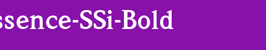 Quintessence-SSi-Bold_英文字体