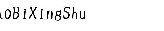 RiWenMaoBiXingShu_其他字体