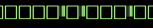 SKANDEMO-R-Bar-Code-C39.ttf是一款不错的英文字体下载