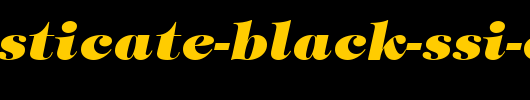 Sophisticate-Black-SSi-Extra-Bold-Italic.ttf是一款不错的英文字体下载