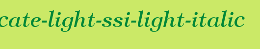 Sophisticate-Light-SSi-Light-Italic.ttf是一款不错的英文字体下载