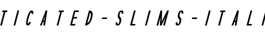 Sophisticated-Slims-Italic.otf是一款不错的英文字体下载