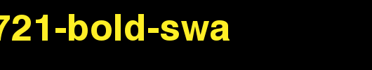 Swiss-721-Bold-SWA.ttf是一款不错的英文字体下载