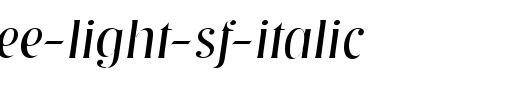 Tennessee-Light-SF-Italic.ttf类型，T字母英文