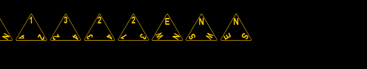 Tetrahedron.ttf类型，T字母英文