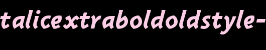 TriplexItalicExtraboldOldstyle-Italic.ttf类型，T字母英文