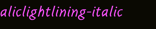 TriplexItalicLightLining-Italic.ttf类型，T字母英文