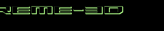 Trireme-3D.ttf类型，T字母英文