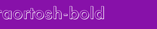 a_FuturaOrtoSh-Bold_英文字体