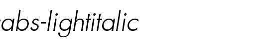 a_FuturicaBs-LightItalic_英文字体