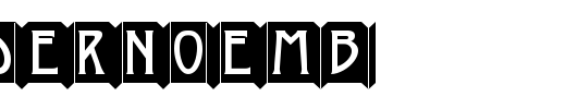 a_ModernoEmb_英文字体