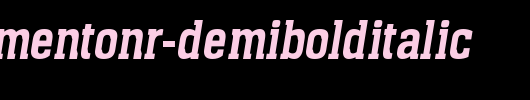 a_MonumentoNr-DemiBoldItalic_英文字体