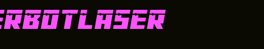 dangerbotlaser_英文字体