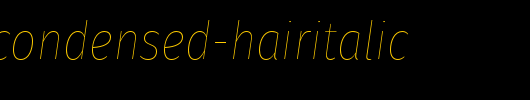 firasanscondensed-hairitalic_英文字体