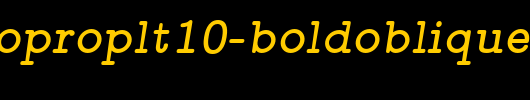 lmmonoproplt10-boldoblique_英文字体