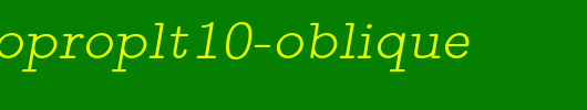 lmmonoproplt10-oblique_英文字体